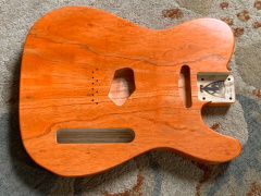 Buren's swamp ash orange tele body in truoil